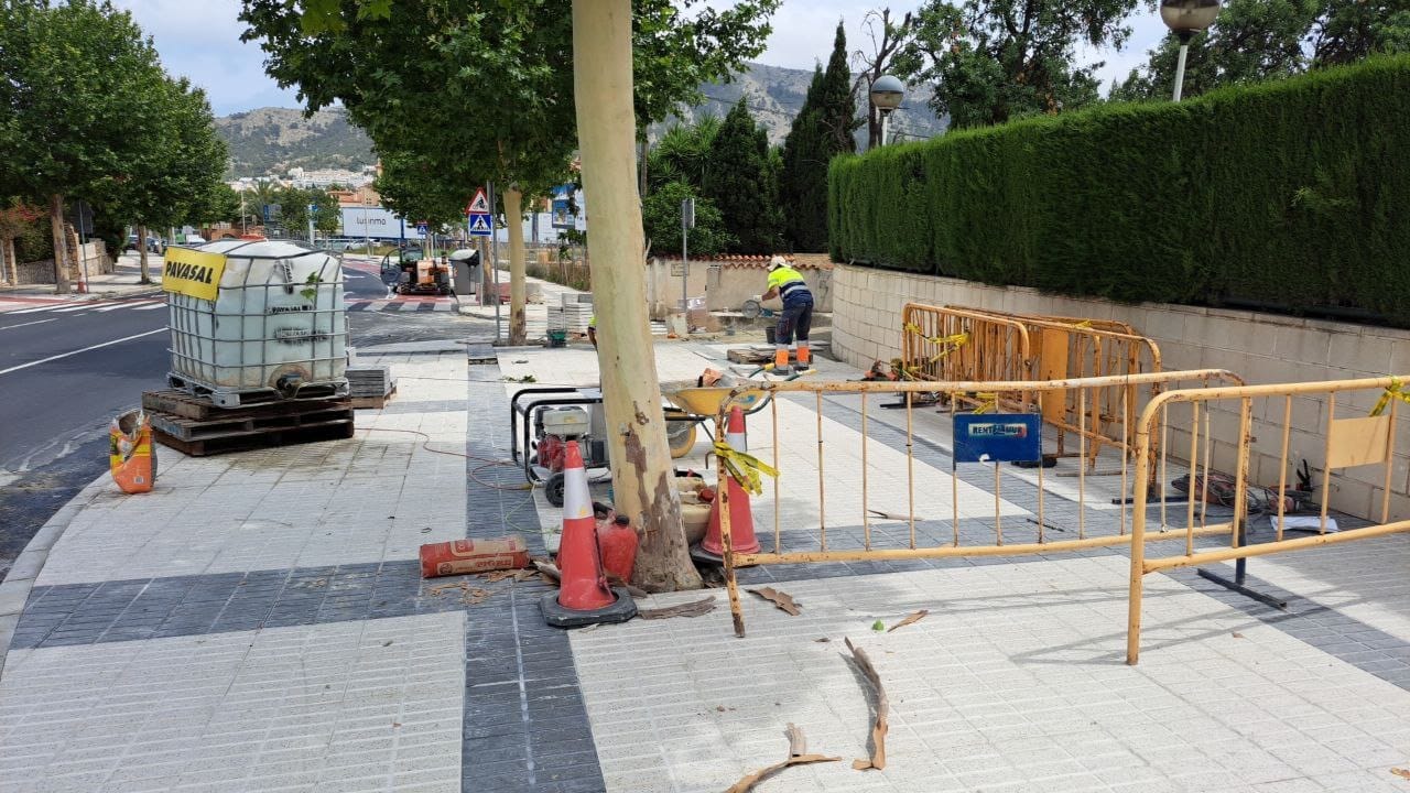 Renovación de pavimento exterior en Benissa