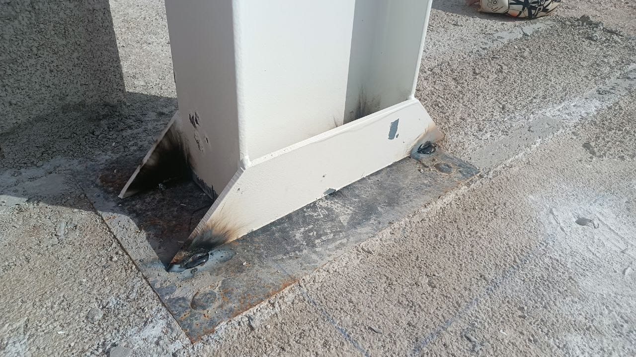 Soldadura de pilares en Teulada